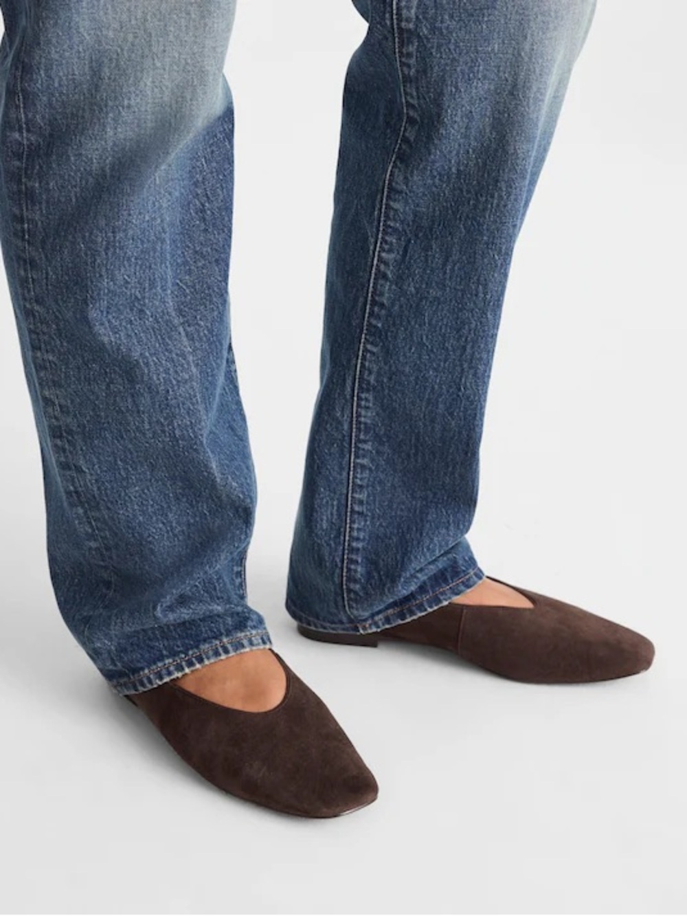 MADEWELL Women's The Mylie Ballet Flat in Dark Carob Suede Size 6.5 🚨SEE NOTES - Picture 16 of 16